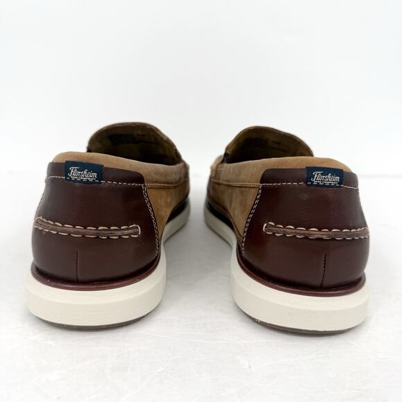 Florsheim Mens Tropics Moc Toe Venetian Loafers US 10.5 Wide Brown Leather NWOB main image 10